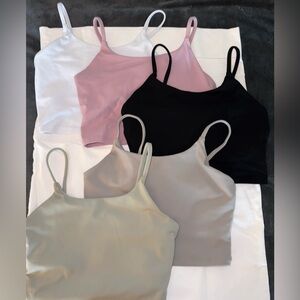 Set of 5 Cropped Tank Tops